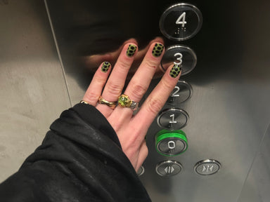 The Serpent Maniac Nail Green Snake Nail Art Manicure Elevator